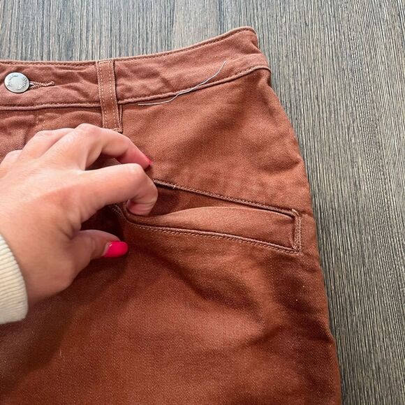 NWT Comfort Denim Mini Skirt Belted Size 9/10 - Picture 2 of 8